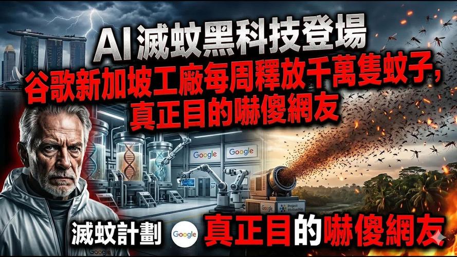灭蚊黑科技震撼登场 谷歌新加坡工厂每周释放千万只蚊子，真正目的细思极恐与其背后的驱蚊器材制造革命